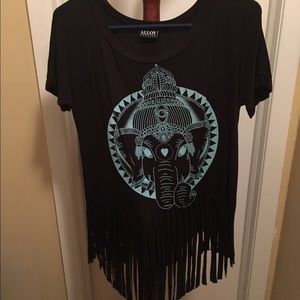 Black elephant shirt