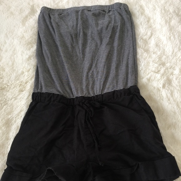 Black and white romper