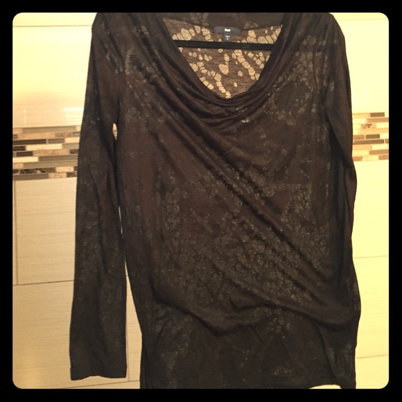 Black sheer Gap top