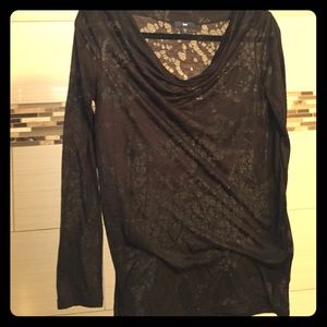 Black sheer Gap top
