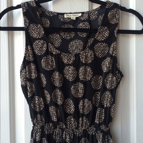 Patterned Asymmetrical Hem Dress w/ Tulip Back - Picture 2 of 4