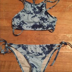 Adorable Tie Dye Halter Bikini
