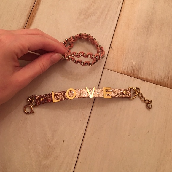 Pink bracelets