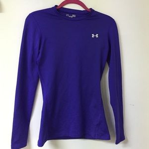 Women's Purple Fitted Under Armour Shirt