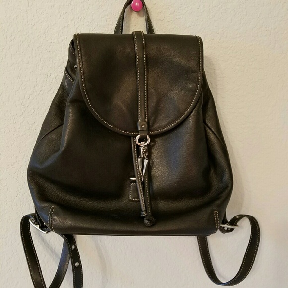 Authentic Leather Coach Backpack