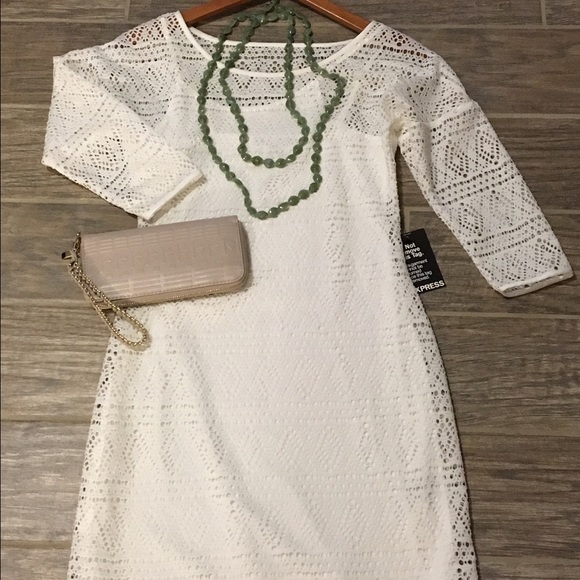 Express Dresses & Skirts - Express White Cocktail Dress NWT