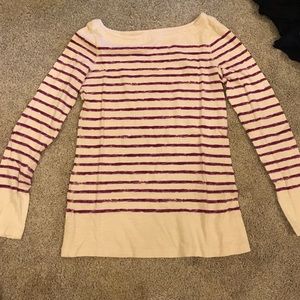 Lift long sleeve comfy shirt with stripes