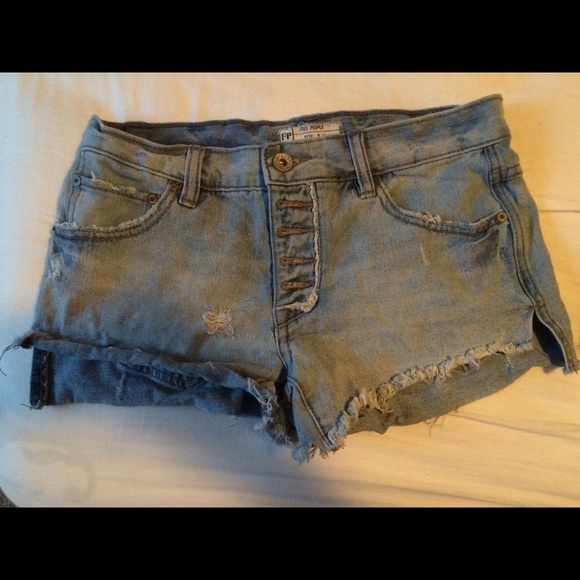 Free people jean shorts