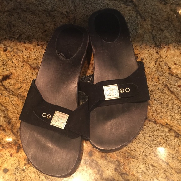 Authentic Chanel Clog Sandals