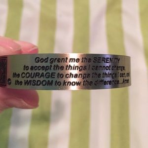 🔴FINAL PRICE! Serenity prayer cuff bracelet.