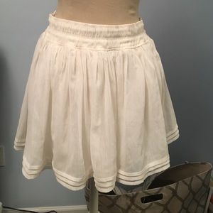 Cream hollister skirt