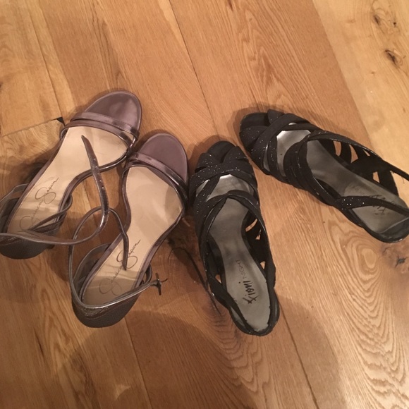 2 pairs of heels