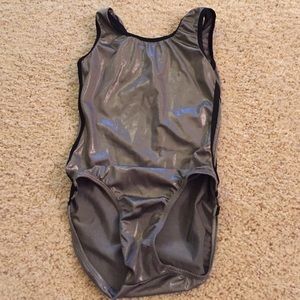 Grey Gymnastics Leotard
