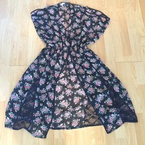 Floral Kimono Coverup