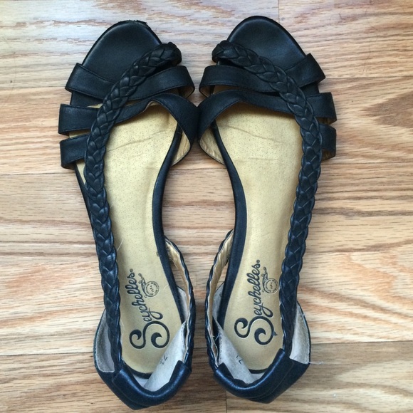 Seychelles Get Outta Town Braided Sandal Black 7.5