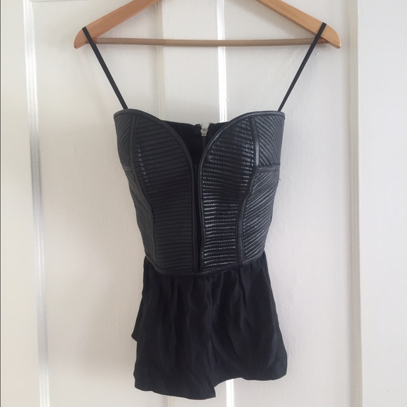 SOLD🔥🔥🔥 Leather /silk corset