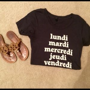 J. Crew French Days Tee