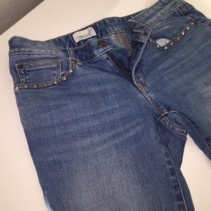 Gap light wash studded skinny jean
