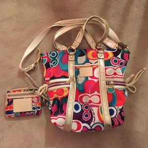 Coach purse and wallet