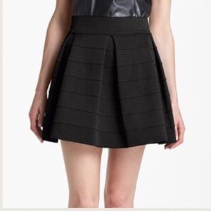 Pleated Skirt with Scallop Trim Detail