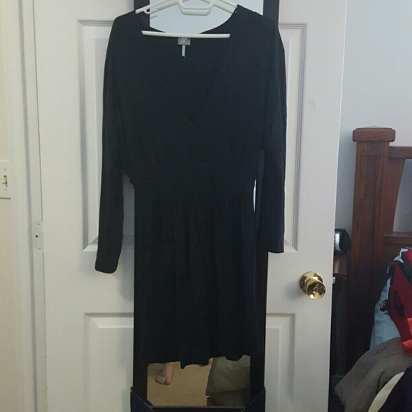 Black knee length dress