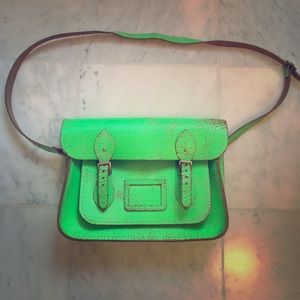 Cambridge satchel green bag