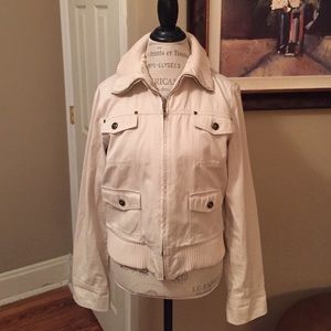 Light khaki bomber jacket