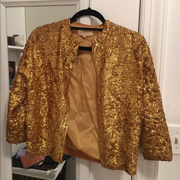 Vintage gold sequin jacket