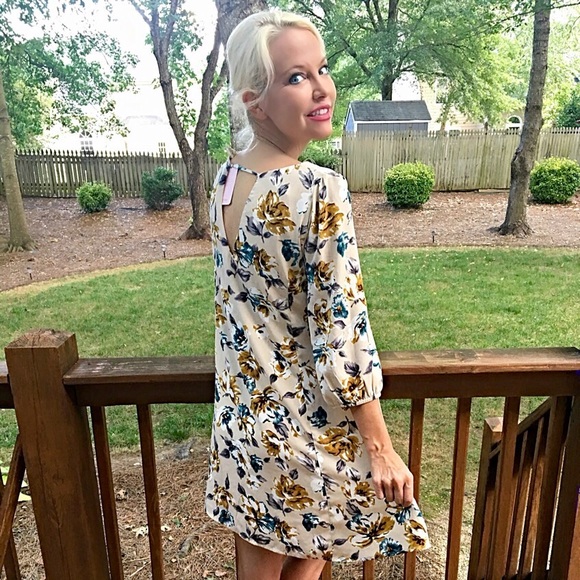 Stunning floral longer length dress! ONE LEFT! - Picture 3 of 3