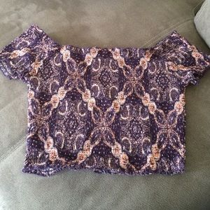 Over the shoulder crop top from Pacsun.