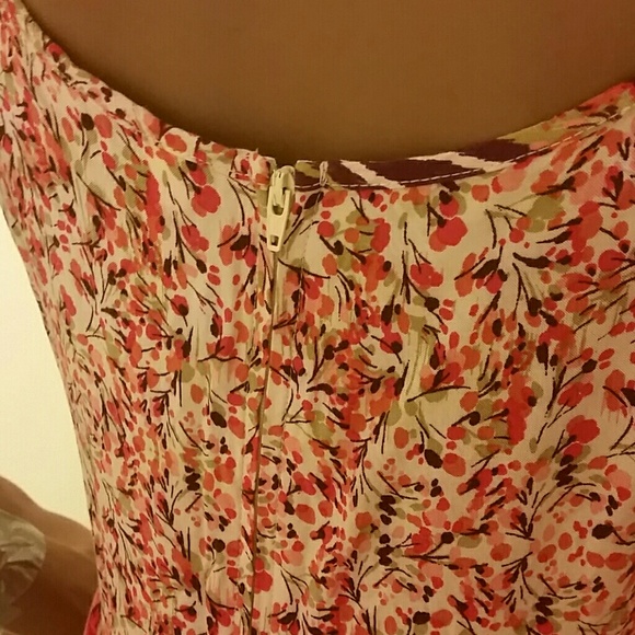 Xhilaration Pink orange white floral print dress - Picture 4 of 4