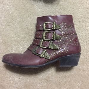 Ecote Kylie stud boot oxblood