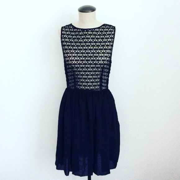 American Apparel Sheer Bodice Dress