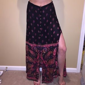 MINKPINK Floral and Paisley Maxi skirt