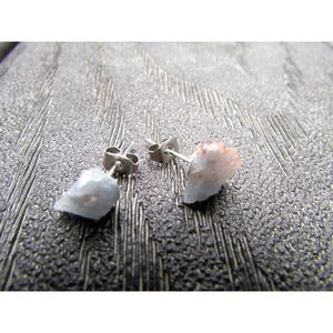 Sterling silver blue calcite earrings