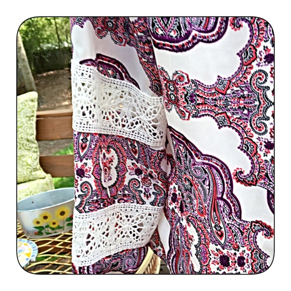 stunning boho plus size blouse! - Picture 3 of 4