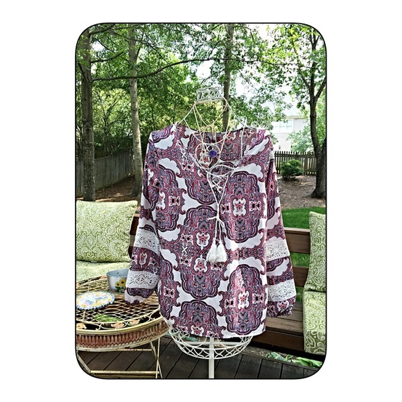 stunning boho plus size blouse! - Picture 4 of 4
