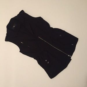 Black vest with metal detail