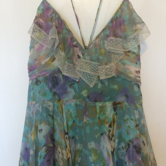 Aryn K 100% silk dress