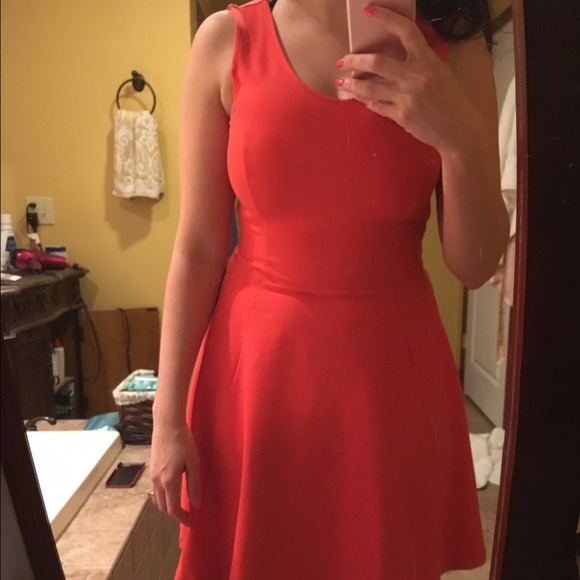 Cherry Red Skater Dress - Picture 1 of 3