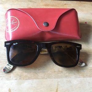 Ray ban with case and cloth