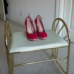 Red Platform Heels