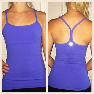 Periwinkle Lululemon Power Y Tank Sz 4