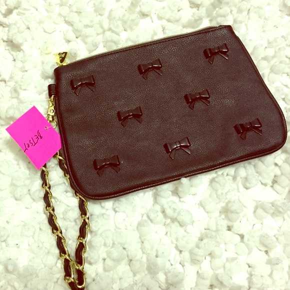 Betsy Johnson Bow Clutch