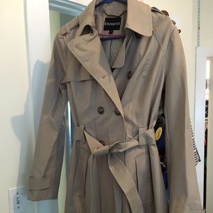 Express Beige Trenchcoat, NEW without tags, size 2