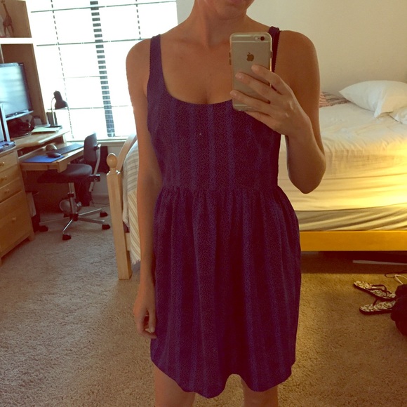 Urban outfitters blue and purple dress