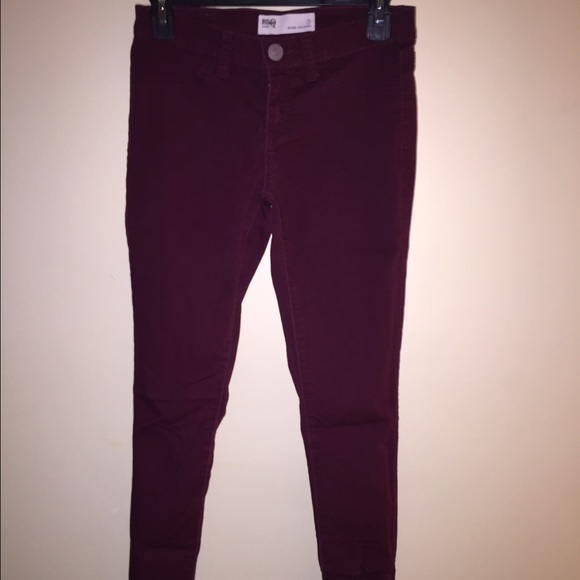 Maroon skinny jeans - Picture 1 of 3