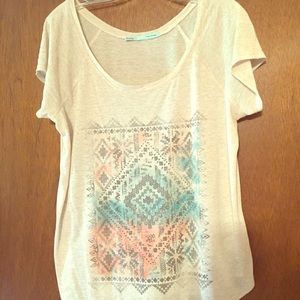 Aztec print tee shirt