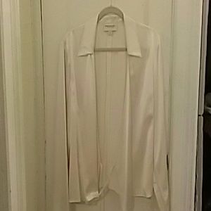EMMAUEL UNGARO 100% silk cross body blouse