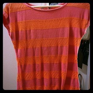 Orange and pink shirt from The Limited